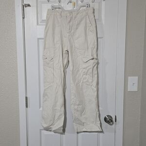 Cream Cargo Pants